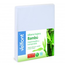 Velfont Sabana Protector Bajera Bambu Ajustable Impermeable